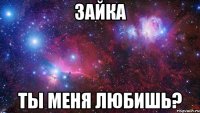 Зайка ты меня любишь?