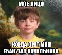 Мое лицо Когда орет моя ебанутая начальница