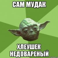 Сам мудак хлеушек недовареный