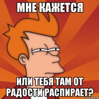 МНЕ КАЖЕТСЯ ИЛИ ТЕБЯ ТАМ ОТ РАДОСТИ РАСПИРАЕТ?