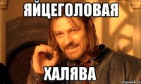 Яйцеголовая Халява