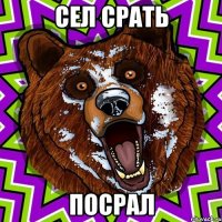 сел срать посрал