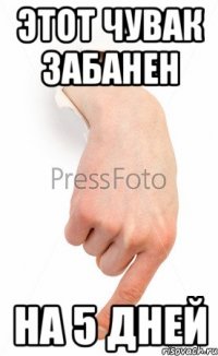 Этот чувак забанен На 5 дней