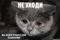 мы будем угощать тебя козинаками не уходи