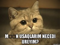  məən usaqlarim necedi ureyim?