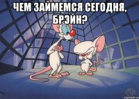 Чем займемся сегодня, Брэйн? 