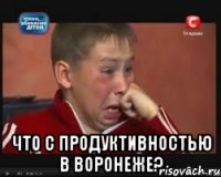  Что с продуктивностью в Воронеже?