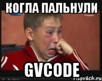 КОГЛА ПАЛЬНУЛИ GVCODE