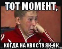 Тот момент, Когда на хвосту ЯК-9К