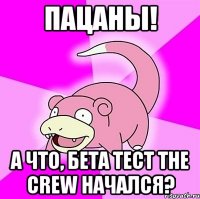 Пацаны! А что, бета тест The Crew начался?