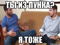 Ты из пунка? Я тоже