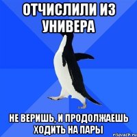 Отчислили из универа Не веришь, и продолжаешь ходить на пары