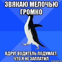 звякаю мелочью громко вдруг водитель подумает, что я не заплатил