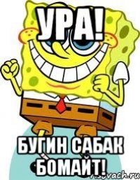 ура! бугин сабак бомайт!