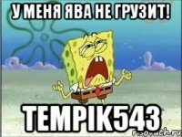 У меня ява не грузит! tempik543