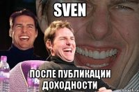 SVEN после публикации доходности