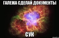 ГАЛЕЖА СДЕЛАЙ ДОКУМЕНТЫ СУК