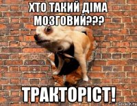 Хто такий Діма Мозговий??? Тракторіст!