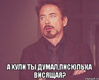  а хули ты думал,писюлька висящая?