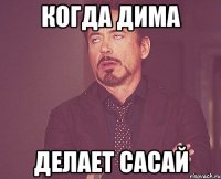 Когда Дима Делает сасай