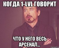 Когда 1-LVL говорит что у него весь арсенал...