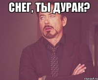 Снег, ты дурак? 