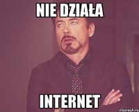 nie działa internet