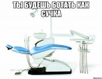 ты будешь ботать как сучка 