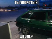 ты упоротый штоле?