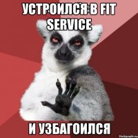 Устроился в FIT SERVICE и узбагоился