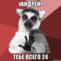 Андрей тебе всего 24