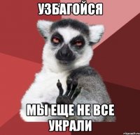 Узбагойся мы еще не все украли