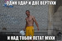 Один удар и две вертухи И над тобой летат мухи