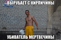 Вырубает с кирпичины Убиватель мертвечины