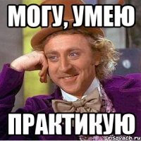 могу, умею практикую