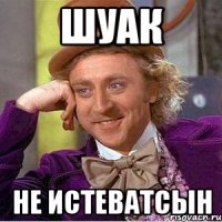 шуак не истеватсын