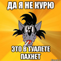 да я не курю это в туалете пахнет