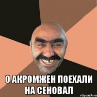  О акромжен поехали на сеновал