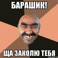 БАРАШИК! ЩА ЗАКОЛЮ ТЕБЯ