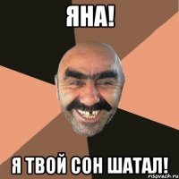 Яна! Я твой сон шатал!