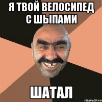 Я твой велосипед с шыпами Шатал