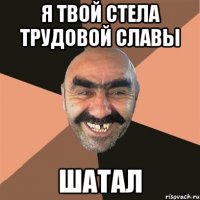 Я твой стела трудовой славы шатал
