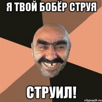 Я твой бобёр струя струил!