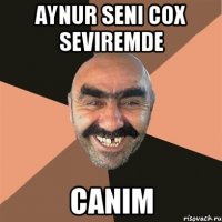 Aynur seni cox seviremde Canim