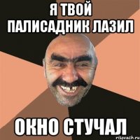 Я ТВОЙ ПАЛИСАДНИК ЛАЗИЛ ОКНО СТУЧАЛ