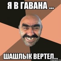 я в гавана ... ШАШЛЫК вертел...