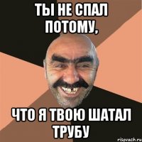 Ты не спал потому, Что я твою шатал трубу