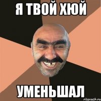 я твой хюй уменьшал