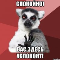 Спокойно! Вас здесь успокоят!