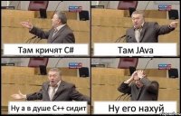 Там кричят C# Там JAva Ну а в душе C++ сидит Ну его нахуй